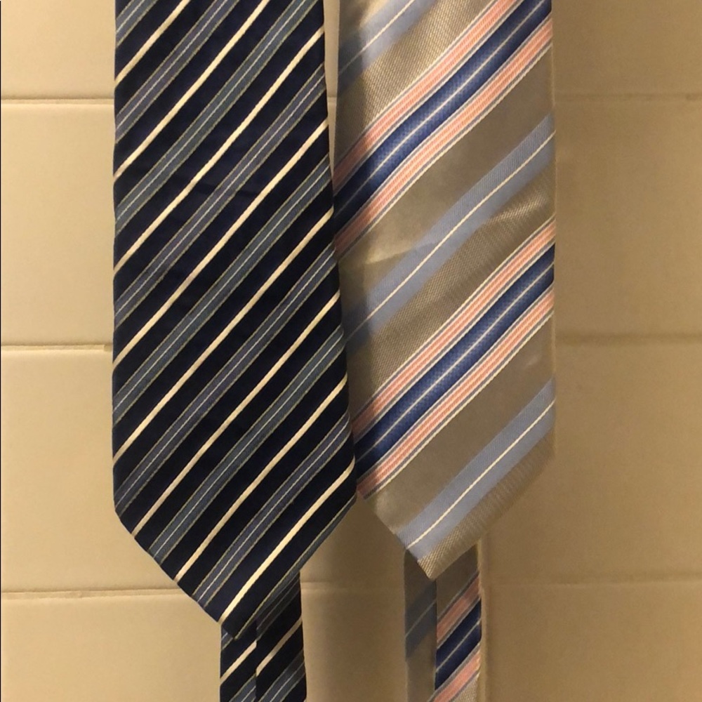Two Geoffrey Beene neck ties